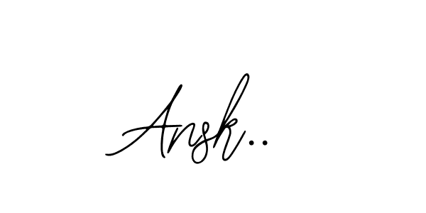 It looks lik you need a new signature style for name Ansk... Design unique handwritten (Bearetta-2O07w) signature with our free signature maker in just a few clicks. Ansk.. signature style 12 images and pictures png