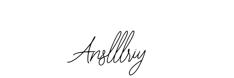 You should practise on your own different ways (Bearetta-2O07w) to write your name (Anslllriy) in signature. don't let someone else do it for you. Anslllriy signature style 12 images and pictures png