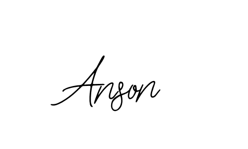 You should practise on your own different ways (Bearetta-2O07w) to write your name (Anson) in signature. don't let someone else do it for you. Anson signature style 12 images and pictures png