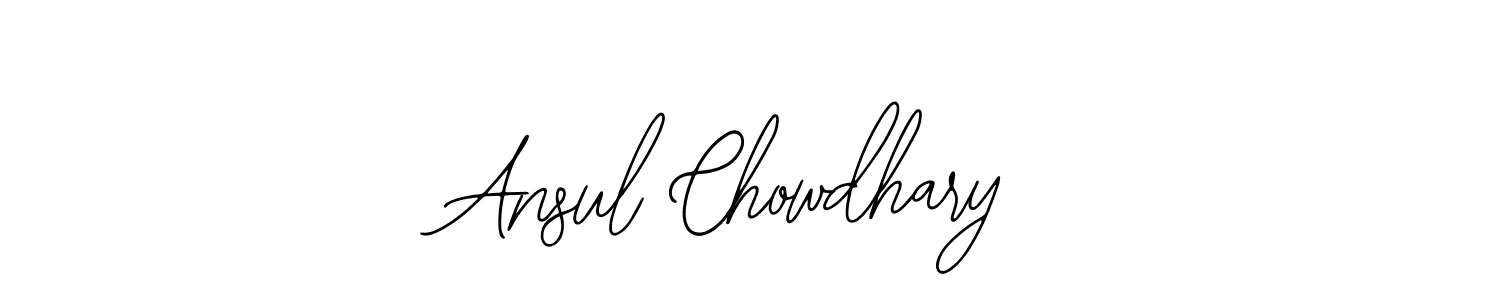 The best way (Bearetta-2O07w) to make a short signature is to pick only two or three words in your name. The name Ansul Chowdhary include a total of six letters. For converting this name. Ansul Chowdhary signature style 12 images and pictures png