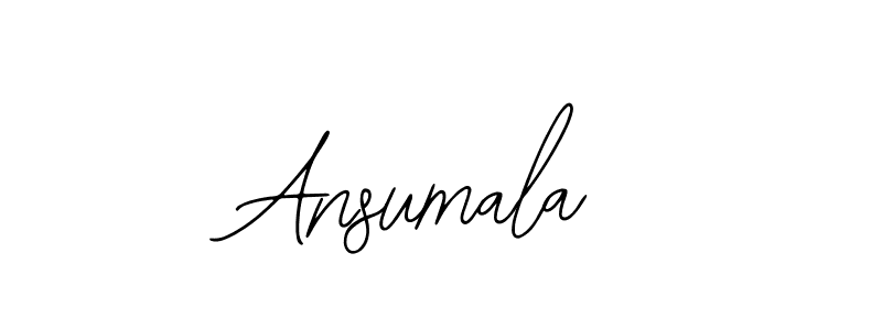 How to make Ansumala signature? Bearetta-2O07w is a professional autograph style. Create handwritten signature for Ansumala name. Ansumala signature style 12 images and pictures png