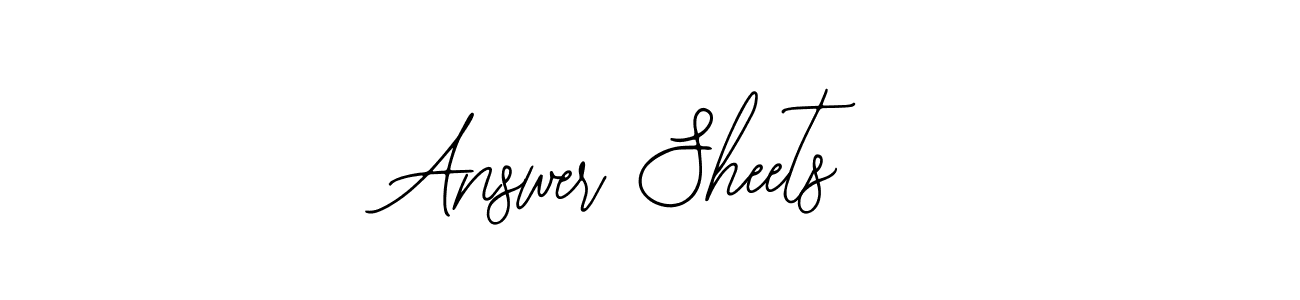See photos of Answer Sheets official signature by Spectra . Check more albums & portfolios. Read reviews & check more about Bearetta-2O07w font. Answer Sheets signature style 12 images and pictures png