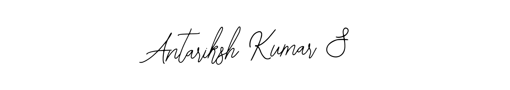 The best way (Bearetta-2O07w) to make a short signature is to pick only two or three words in your name. The name Antariksh Kumar S include a total of six letters. For converting this name. Antariksh Kumar S signature style 12 images and pictures png