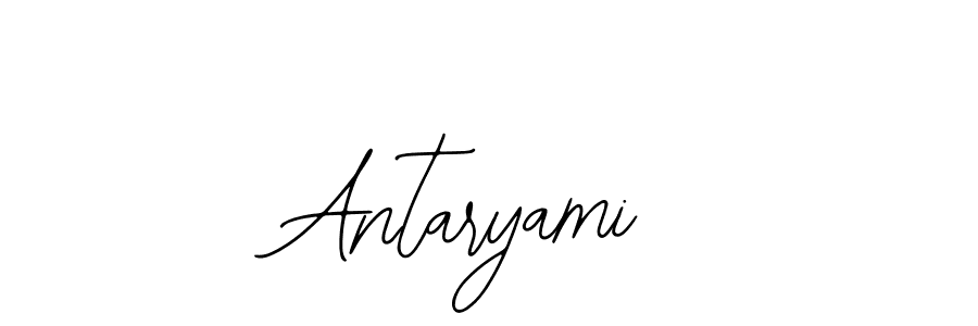You should practise on your own different ways (Bearetta-2O07w) to write your name (Antaryami) in signature. don't let someone else do it for you. Antaryami signature style 12 images and pictures png