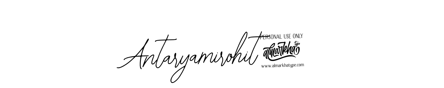 How to make Antaryamirohit@ name signature. Use Bearetta-2O07w style for creating short signs online. This is the latest handwritten sign. Antaryamirohit@ signature style 12 images and pictures png