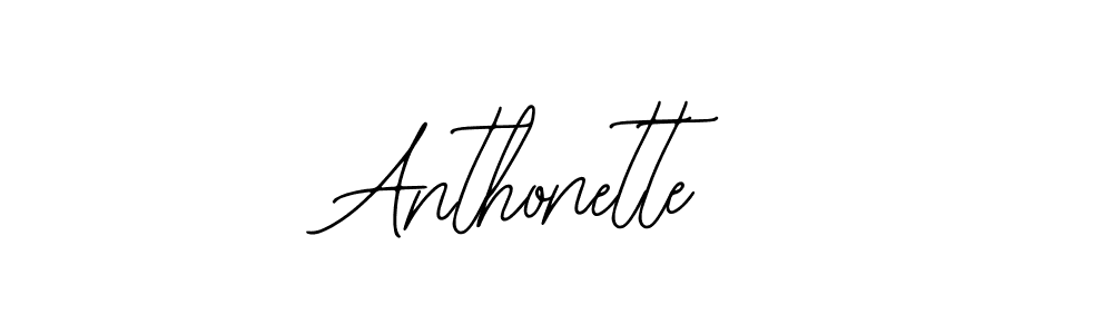 Use a signature maker to create a handwritten signature online. With this signature software, you can design (Bearetta-2O07w) your own signature for name Anthonette. Anthonette signature style 12 images and pictures png