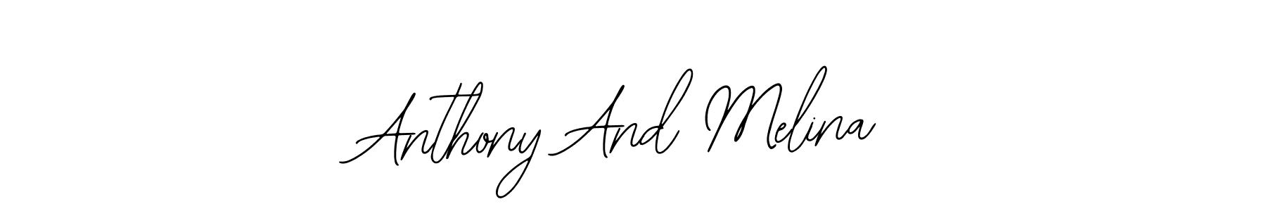 How to make Anthony And Melina signature? Bearetta-2O07w is a professional autograph style. Create handwritten signature for Anthony And Melina name. Anthony And Melina signature style 12 images and pictures png