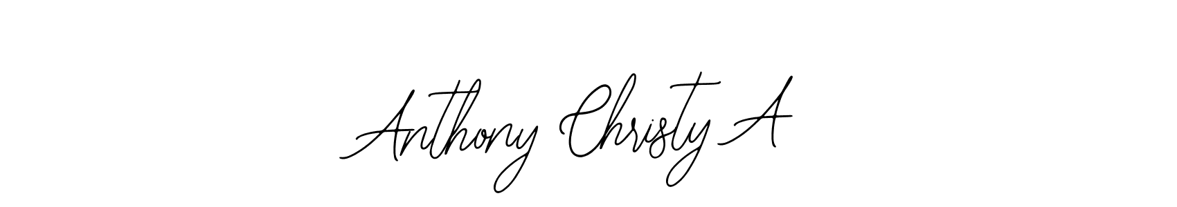 The best way (Bearetta-2O07w) to make a short signature is to pick only two or three words in your name. The name Anthony Christy A include a total of six letters. For converting this name. Anthony Christy A signature style 12 images and pictures png