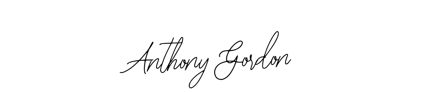 Design your own signature with our free online signature maker. With this signature software, you can create a handwritten (Bearetta-2O07w) signature for name Anthony Gordon. Anthony Gordon signature style 12 images and pictures png