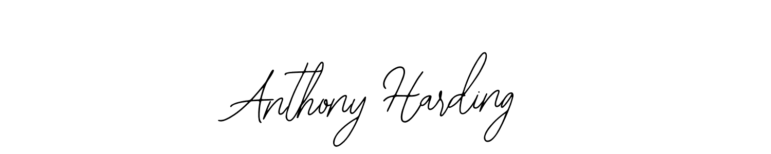 How to make Anthony Harding name signature. Use Bearetta-2O07w style for creating short signs online. This is the latest handwritten sign. Anthony Harding signature style 12 images and pictures png