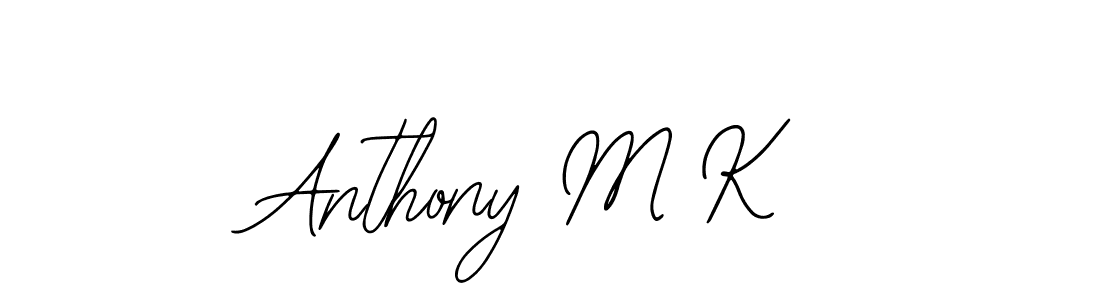 The best way (Bearetta-2O07w) to make a short signature is to pick only two or three words in your name. The name Anthony M K include a total of six letters. For converting this name. Anthony M K signature style 12 images and pictures png