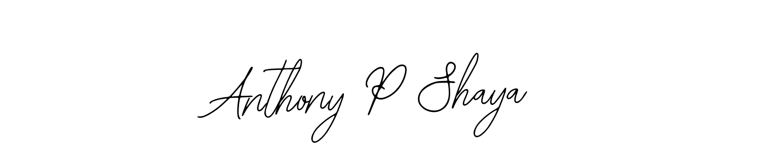 It looks lik you need a new signature style for name Anthony P Shaya. Design unique handwritten (Bearetta-2O07w) signature with our free signature maker in just a few clicks. Anthony P Shaya signature style 12 images and pictures png