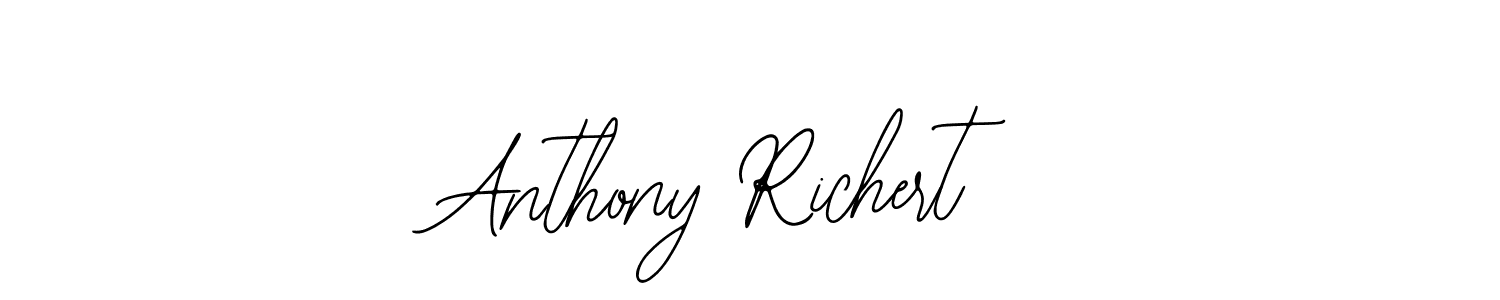 You should practise on your own different ways (Bearetta-2O07w) to write your name (Anthony Richert) in signature. don't let someone else do it for you. Anthony Richert signature style 12 images and pictures png