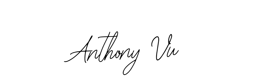 Design your own signature with our free online signature maker. With this signature software, you can create a handwritten (Bearetta-2O07w) signature for name Anthony Vu. Anthony Vu signature style 12 images and pictures png