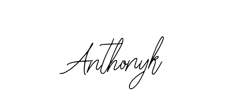 if you are searching for the best signature style for your name Anthonyk. so please give up your signature search. here we have designed multiple signature styles  using Bearetta-2O07w. Anthonyk signature style 12 images and pictures png