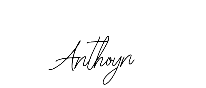 How to make Anthoyn name signature. Use Bearetta-2O07w style for creating short signs online. This is the latest handwritten sign. Anthoyn signature style 12 images and pictures png