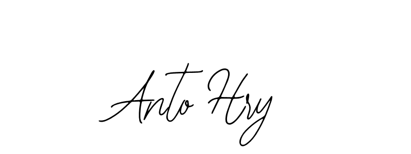 Design your own signature with our free online signature maker. With this signature software, you can create a handwritten (Bearetta-2O07w) signature for name Anto Hry. Anto Hry signature style 12 images and pictures png