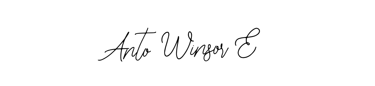 Also You can easily find your signature by using the search form. We will create Anto Winsor E name handwritten signature images for you free of cost using Bearetta-2O07w sign style. Anto Winsor E signature style 12 images and pictures png