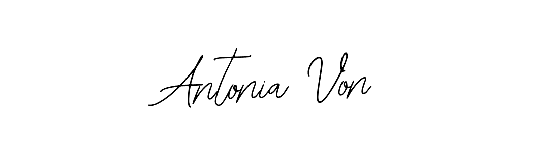 You should practise on your own different ways (Bearetta-2O07w) to write your name (Antonia Von) in signature. don't let someone else do it for you. Antonia Von signature style 12 images and pictures png