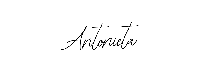 The best way (Bearetta-2O07w) to make a short signature is to pick only two or three words in your name. The name Antonieta include a total of six letters. For converting this name. Antonieta signature style 12 images and pictures png
