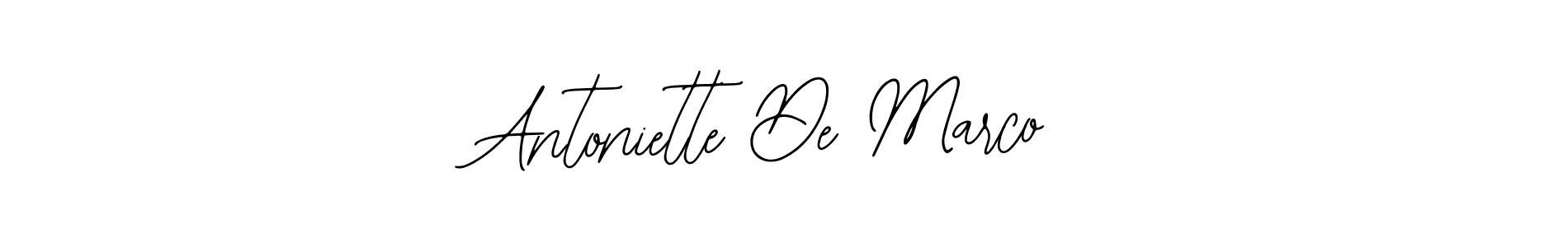 You should practise on your own different ways (Bearetta-2O07w) to write your name (Antoniette De Marco) in signature. don't let someone else do it for you. Antoniette De Marco signature style 12 images and pictures png