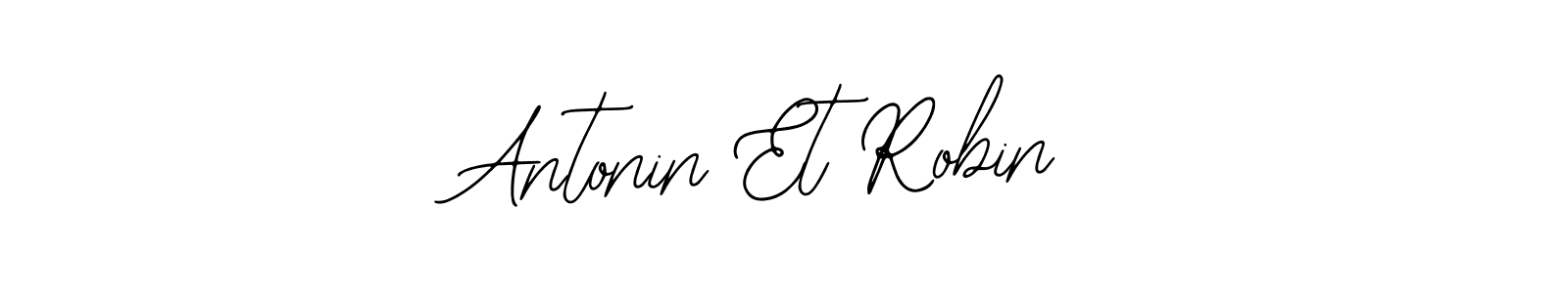 Design your own signature with our free online signature maker. With this signature software, you can create a handwritten (Bearetta-2O07w) signature for name Antonin Et Robin. Antonin Et Robin signature style 12 images and pictures png