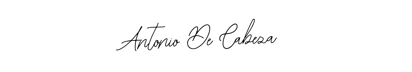 Antonio De Cabeza stylish signature style. Best Handwritten Sign (Bearetta-2O07w) for my name. Handwritten Signature Collection Ideas for my name Antonio De Cabeza. Antonio De Cabeza signature style 12 images and pictures png