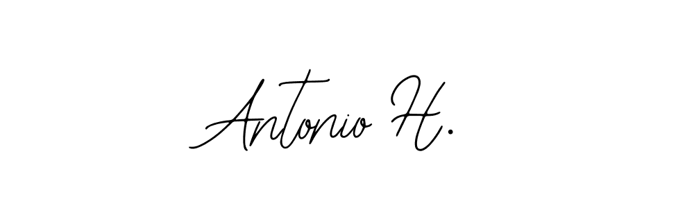 How to Draw Antonio H. signature style? Bearetta-2O07w is a latest design signature styles for name Antonio H.. Antonio H. signature style 12 images and pictures png