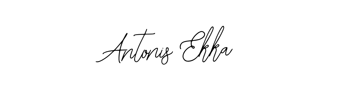 if you are searching for the best signature style for your name Antonis Ekka. so please give up your signature search. here we have designed multiple signature styles  using Bearetta-2O07w. Antonis Ekka signature style 12 images and pictures png