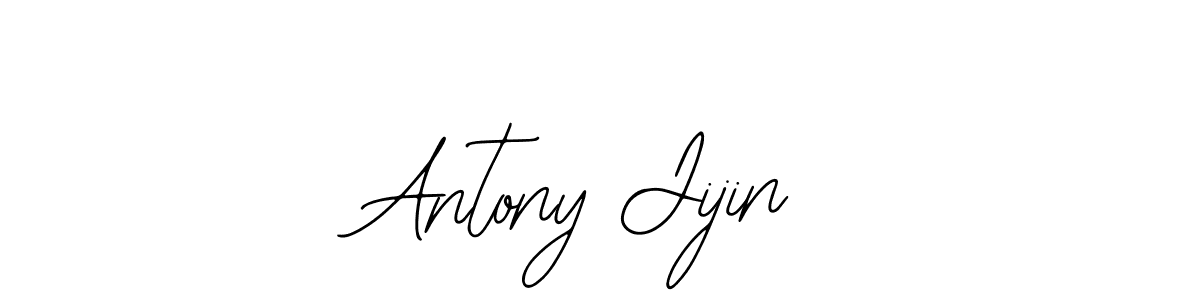 Use a signature maker to create a handwritten signature online. With this signature software, you can design (Bearetta-2O07w) your own signature for name Antony Jijin. Antony Jijin signature style 12 images and pictures png