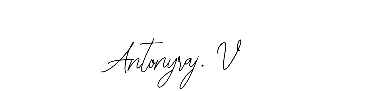 Also You can easily find your signature by using the search form. We will create Antonyraj. V name handwritten signature images for you free of cost using Bearetta-2O07w sign style. Antonyraj. V signature style 12 images and pictures png