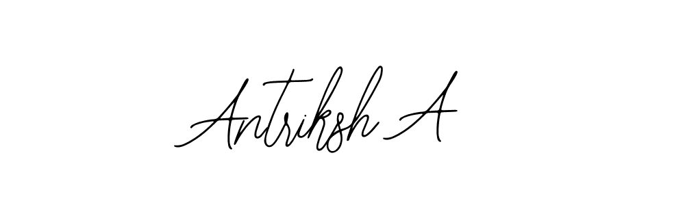 Antriksh A stylish signature style. Best Handwritten Sign (Bearetta-2O07w) for my name. Handwritten Signature Collection Ideas for my name Antriksh A. Antriksh A signature style 12 images and pictures png