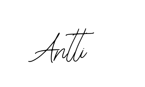 How to make Antti name signature. Use Bearetta-2O07w style for creating short signs online. This is the latest handwritten sign. Antti signature style 12 images and pictures png