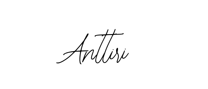 How to make Anttiri name signature. Use Bearetta-2O07w style for creating short signs online. This is the latest handwritten sign. Anttiri signature style 12 images and pictures png