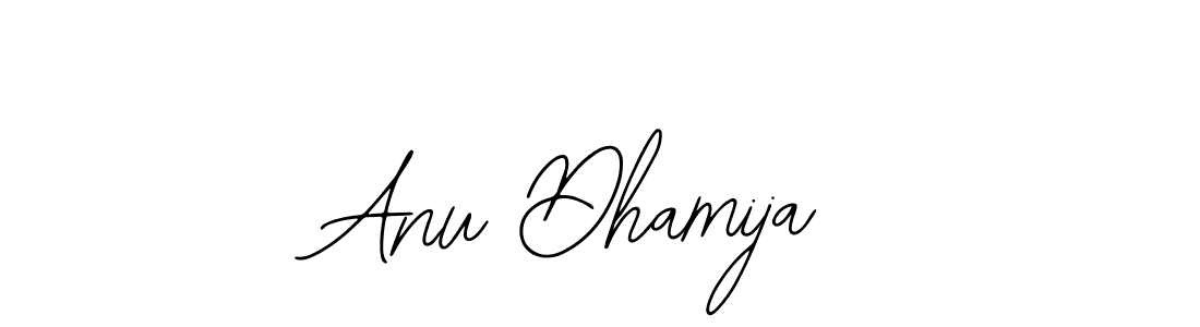 Bearetta-2O07w is a professional signature style that is perfect for those who want to add a touch of class to their signature. It is also a great choice for those who want to make their signature more unique. Get Anu Dhamija name to fancy signature for free. Anu Dhamija signature style 12 images and pictures png