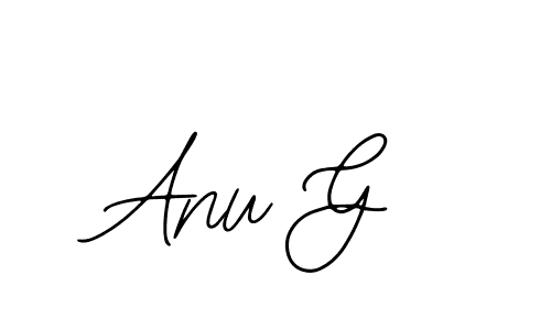 Bearetta-2O07w is a professional signature style that is perfect for those who want to add a touch of class to their signature. It is also a great choice for those who want to make their signature more unique. Get Anu G name to fancy signature for free. Anu G signature style 12 images and pictures png
