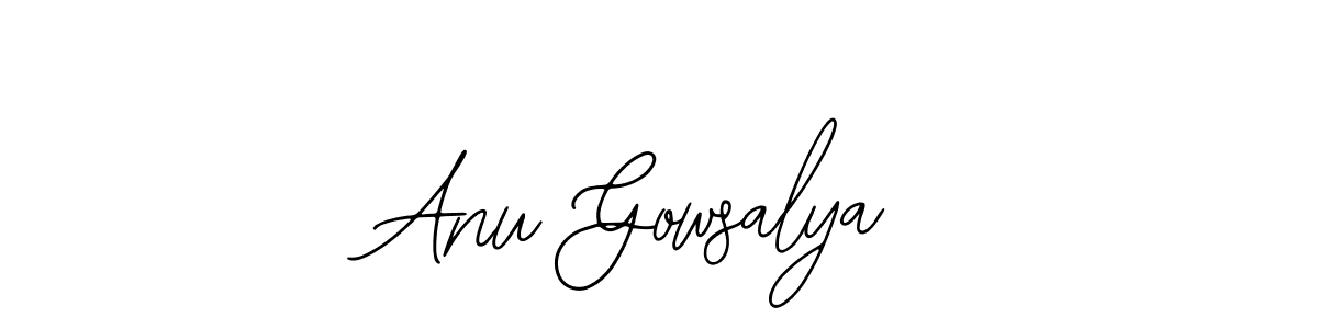 if you are searching for the best signature style for your name Anu Gowsalya. so please give up your signature search. here we have designed multiple signature styles  using Bearetta-2O07w. Anu Gowsalya signature style 12 images and pictures png