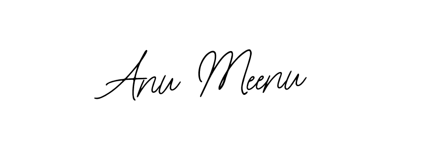 How to make Anu Meenu name signature. Use Bearetta-2O07w style for creating short signs online. This is the latest handwritten sign. Anu Meenu signature style 12 images and pictures png