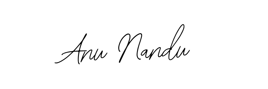 How to make Anu Nandu name signature. Use Bearetta-2O07w style for creating short signs online. This is the latest handwritten sign. Anu Nandu signature style 12 images and pictures png