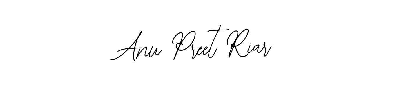 The best way (Bearetta-2O07w) to make a short signature is to pick only two or three words in your name. The name Anu Preet Riar include a total of six letters. For converting this name. Anu Preet Riar signature style 12 images and pictures png