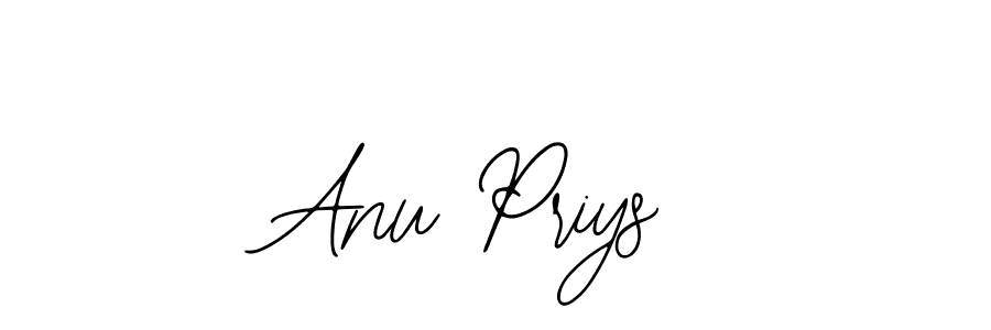 How to make Anu Priys name signature. Use Bearetta-2O07w style for creating short signs online. This is the latest handwritten sign. Anu Priys signature style 12 images and pictures png