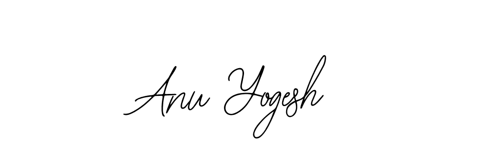 How to make Anu Yogesh name signature. Use Bearetta-2O07w style for creating short signs online. This is the latest handwritten sign. Anu Yogesh signature style 12 images and pictures png