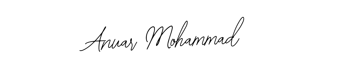 Use a signature maker to create a handwritten signature online. With this signature software, you can design (Bearetta-2O07w) your own signature for name Anuar Mohammad. Anuar Mohammad signature style 12 images and pictures png