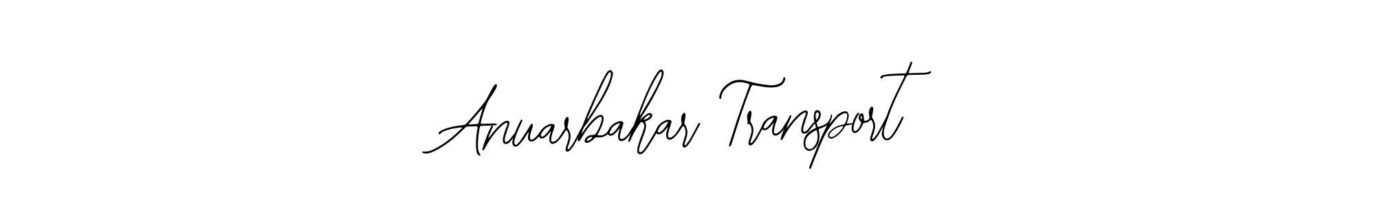 Make a beautiful signature design for name Anuarbakar Transport. With this signature (Bearetta-2O07w) style, you can create a handwritten signature for free. Anuarbakar Transport signature style 12 images and pictures png