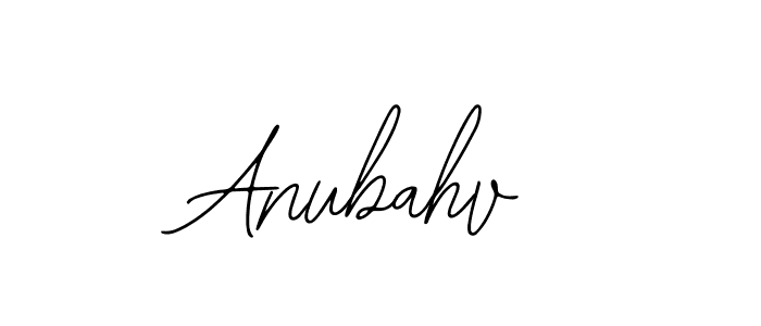 How to make Anubahv signature? Bearetta-2O07w is a professional autograph style. Create handwritten signature for Anubahv name. Anubahv signature style 12 images and pictures png