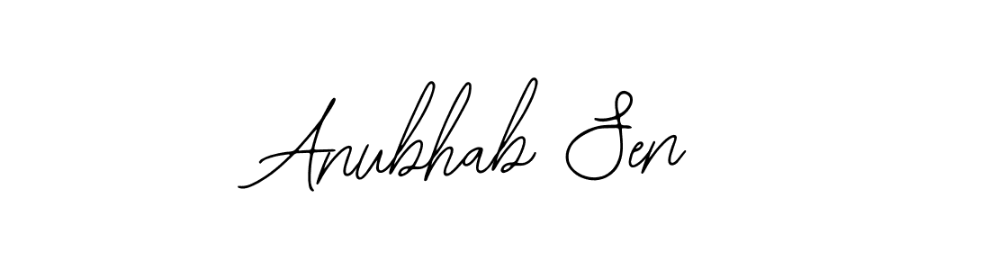 You should practise on your own different ways (Bearetta-2O07w) to write your name (Anubhab Sen) in signature. don't let someone else do it for you. Anubhab Sen signature style 12 images and pictures png