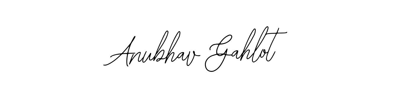 You should practise on your own different ways (Bearetta-2O07w) to write your name (Anubhav Gahlot) in signature. don't let someone else do it for you. Anubhav Gahlot signature style 12 images and pictures png