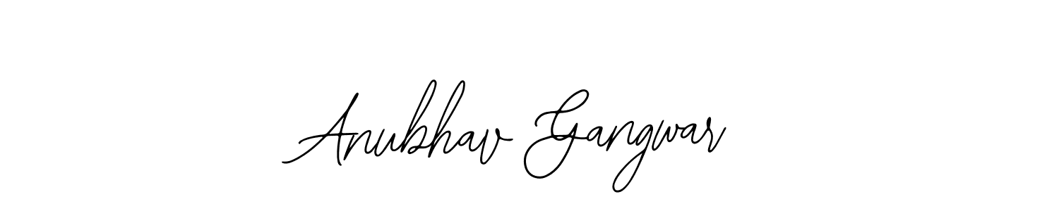 How to make Anubhav Gangwar name signature. Use Bearetta-2O07w style for creating short signs online. This is the latest handwritten sign. Anubhav Gangwar signature style 12 images and pictures png