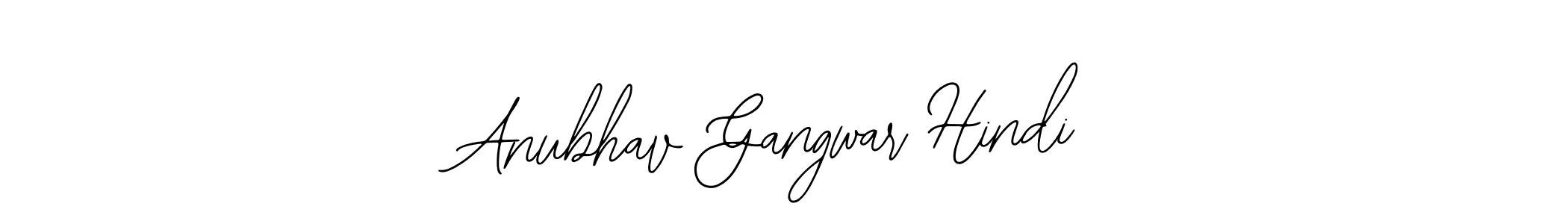 Also we have Anubhav Gangwar Hindi name is the best signature style. Create professional handwritten signature collection using Bearetta-2O07w autograph style. Anubhav Gangwar Hindi signature style 12 images and pictures png