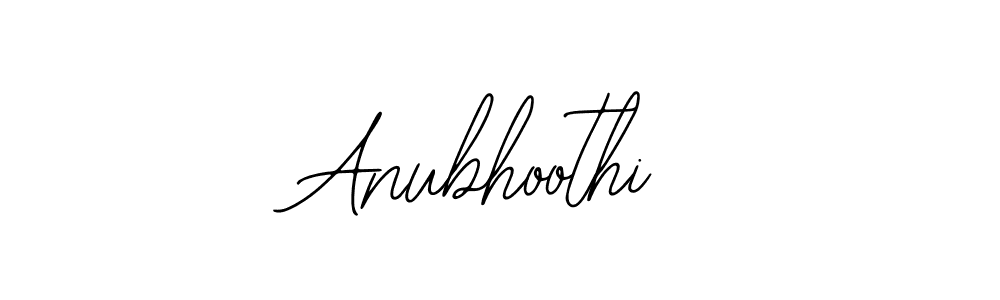 Make a beautiful signature design for name Anubhoothi. With this signature (Bearetta-2O07w) style, you can create a handwritten signature for free. Anubhoothi signature style 12 images and pictures png